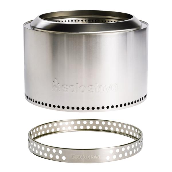 Solo Stove – Yukon + stand 2.0 bålpanne 68,5×50,5 cm silver