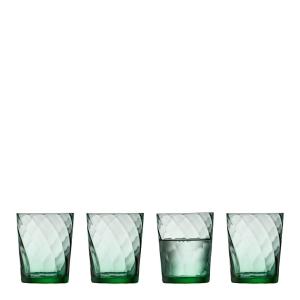 Lyngby Glas Vienna vannglass 30 cl 4 stk grønn