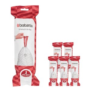 Brabantia PerfectFit avfallsposer 20–25L 120-pack kode J hvit
