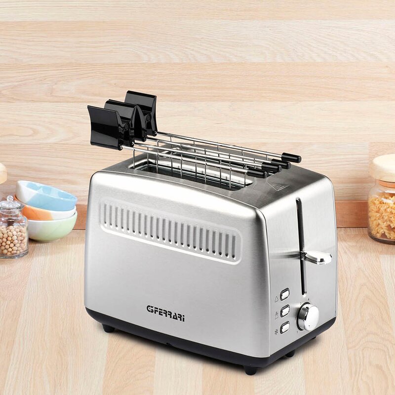 G3 Ferrari Tramezzo brødrister 2 skirver rutsfritt stål