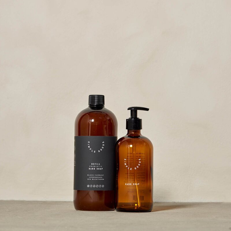 Simple Goods Lemongrass refill håndsåpe 1000 ml svart