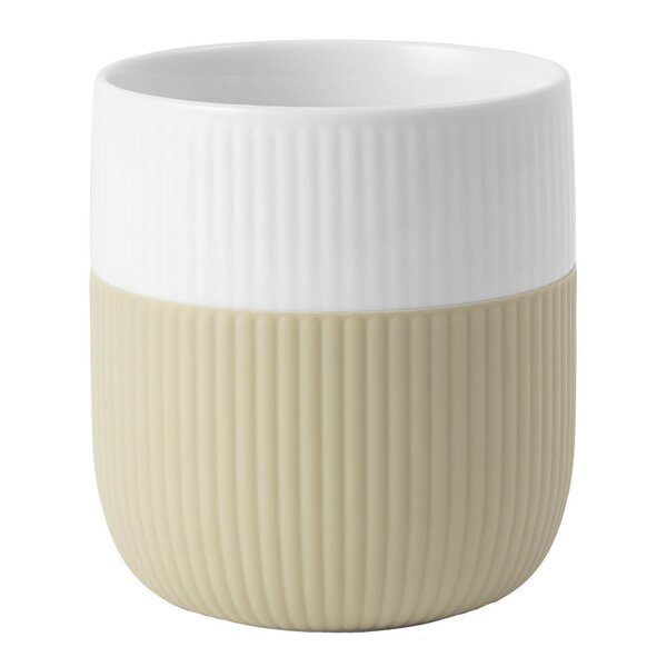 Royal Copenhagen Riflet Contrast krus 35 cl sand
