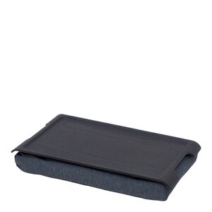 Bosign Laptray knebrett anti-slip 43x23 cm svart/grå