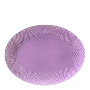 Lyngby Porcelæn Rhombe Color oval serveringsfat