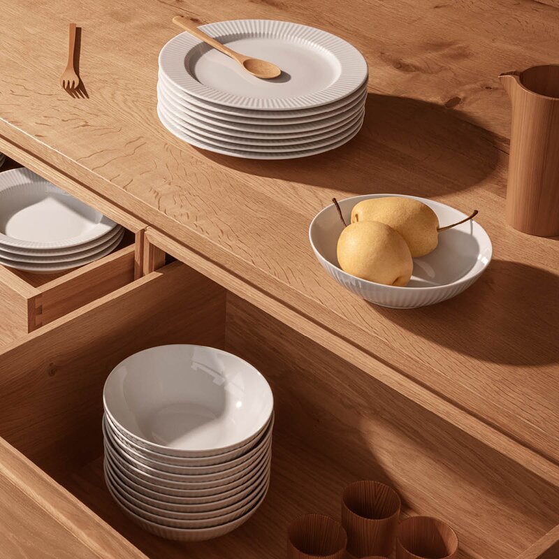 Eva Trio Legio Nova pastaskål 20 cm 4 stk hvit