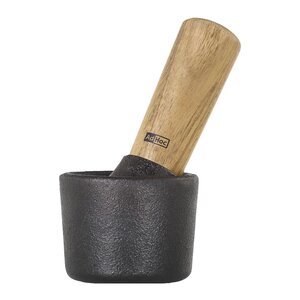 AdHoc Crush morter m/pistill 6,5 cm svart