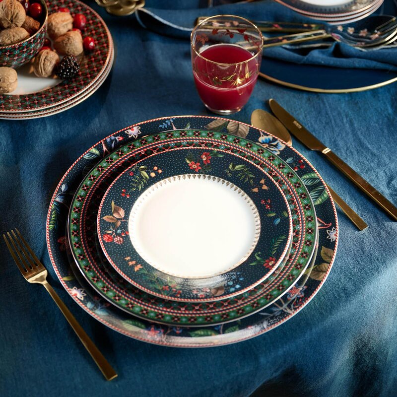 Pip Studio Berry Blues frokostsett 3 deler blå