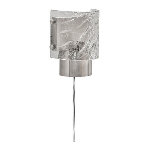 House Doctor Type vegglampe 22 cm børstet sølvfinish