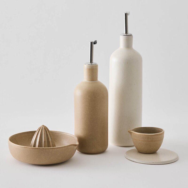 Tell Me More Palermo glassbrikke 11 cm krem