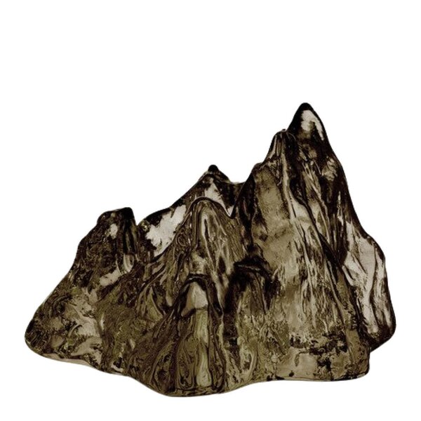 Kosta Boda - The Rock lyslykt 9,1 cm taupe
