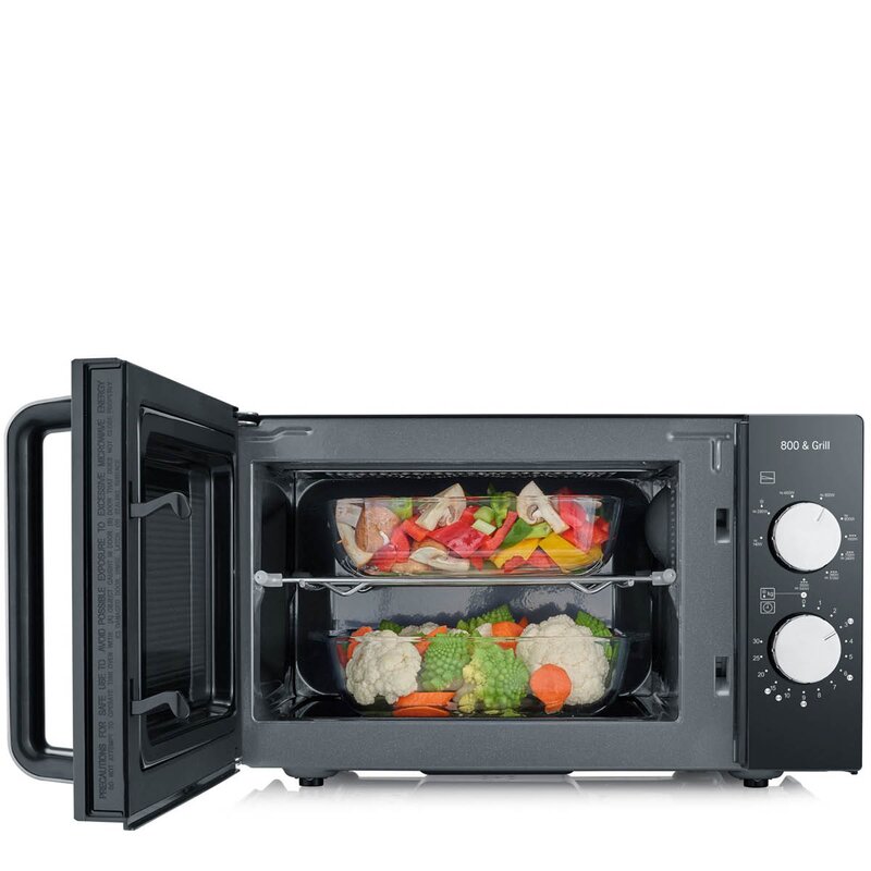 Severin Mikrobølgeovn MW7762 med glassbunn og grill 20L 800W