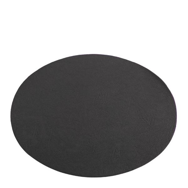 Ziczac Troja dekkebrikke 45x33 cm oval svart