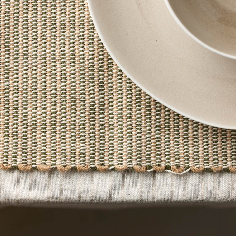 Holmen Birk dekkebrikke 35x48 cm grønn