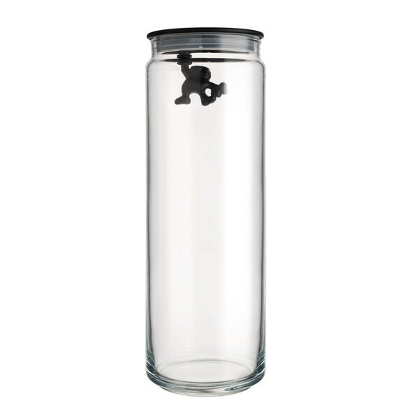 Alessi Gianni glasskrukke 2L svart