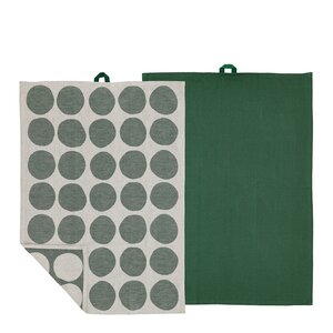 Södahl Bubbles kjøkkenhåndkle 50x70 cm 2 stk pine green