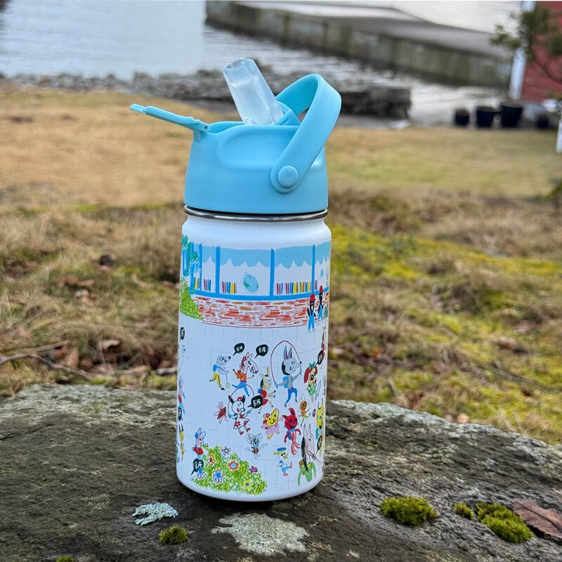 Modern House Bukkene Bruse drikkeflaske 0,4L back to school blå