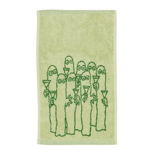 MoominArabia Mummi håndkle 30x50 cm Hattifnattene grønn