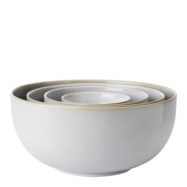 Knabstrup Keramik Tavola skålsett 4 stk hvit