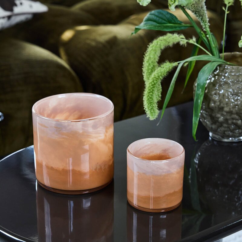 ByOn Calore lyslykt M 15 cm Aprikos