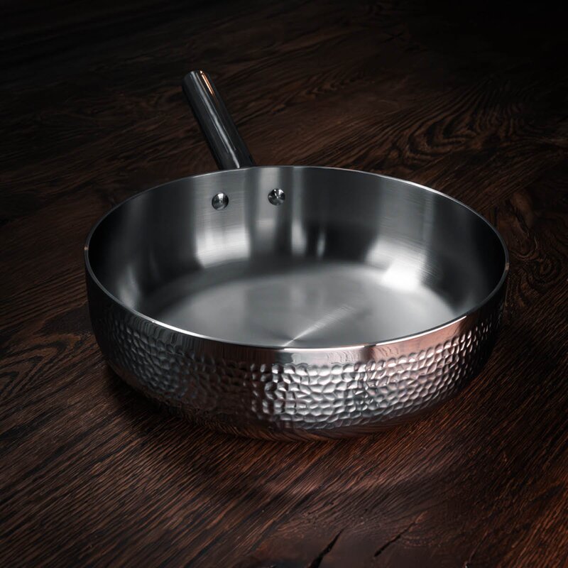 Vargen & Thor Kroma pastapanne 26 cm blankt stål