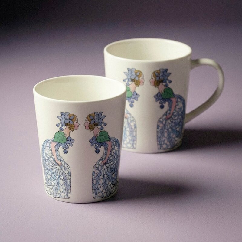 Design House Stockholm Elsa Beskow krus m/håndtak 40 cl lilla