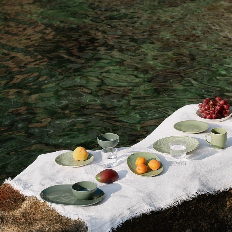 Arabia 24h dyp tallerken 24 cm Avec grønn