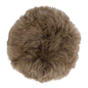 Natures Collection Sitteunderlag new zealand saueskinn lang ull 34 cm taupe