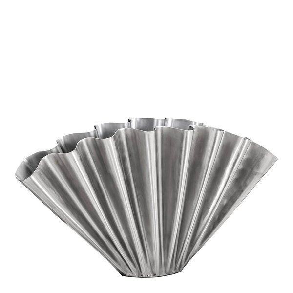House Doctor Flood vase 30 cm børstet sølvfinish