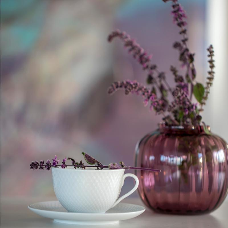 Holmegaard Primula vase 12,5 plomme
