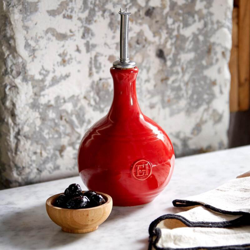Emile Henry Flaske eddik 0,4L rød
