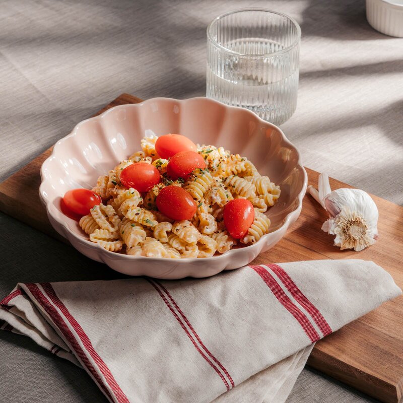 Stiernholm Lotus pastatallerken 21,5 cm støvet rosa