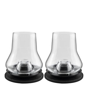 Peugeot Atmosphére whisky smakingssett 4 deler svart/klar