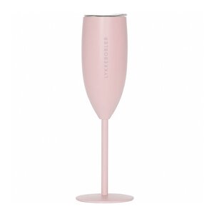 Pictureit Termo champagneglass LYKKEBOBLER 12 cl dus rosa