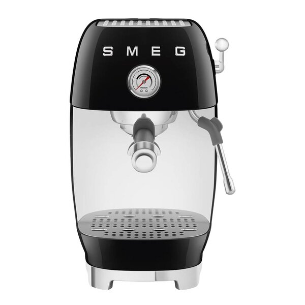 SMEG Manuell espressomaskin med Cold Brew ECF03 svart