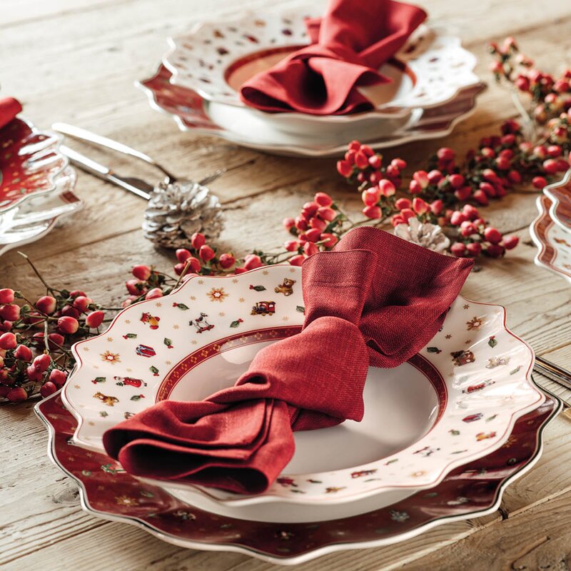 Villeroy & Boch Toy-s Delight suppetallerken 26,4 cm rød/hvit