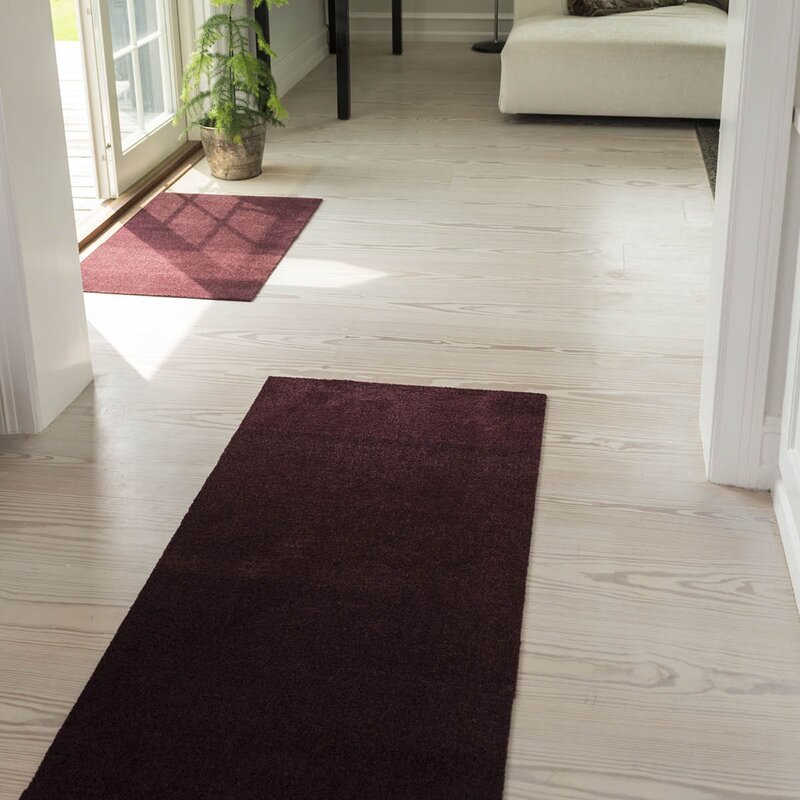 Tica Copenhagen Unicolor gulvmatte 200x90 cm bordeaux