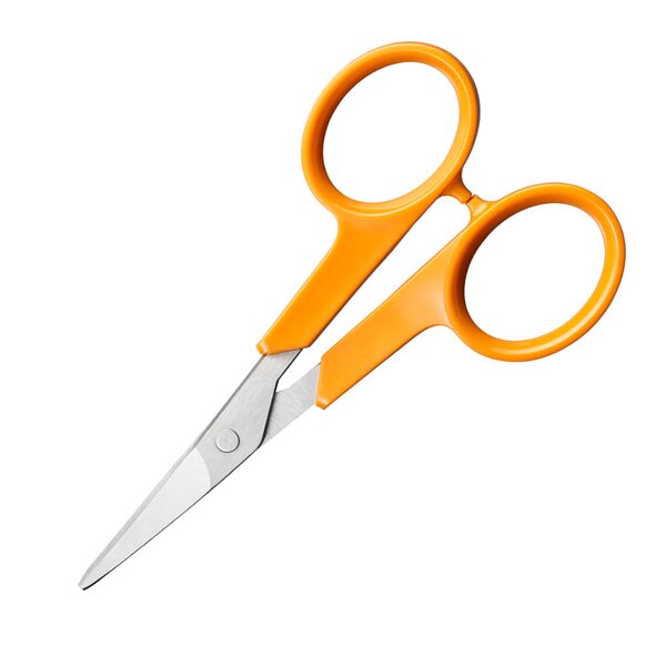 Fiskars Classic neglesaks 10 cm buet oransje