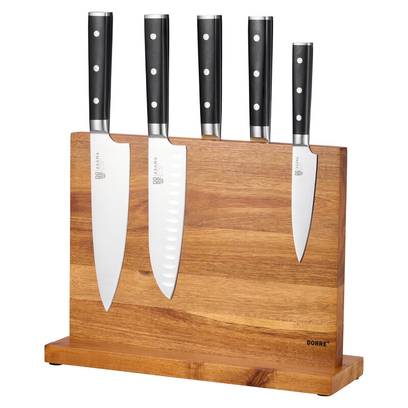Dorre Kaya XL knivstativ akasietre 34 cm magnet på 2 sider natur