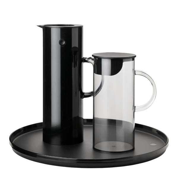 Stelton – EM77 termokanne/serveringsbrett/kanne med lokk black