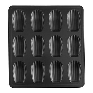 Guardini Sweet Magic madeleineform 26,5x24,5 cm 12 stk svart