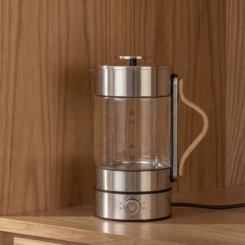 Stelton Emma vannkoker 1,2L clear/steel