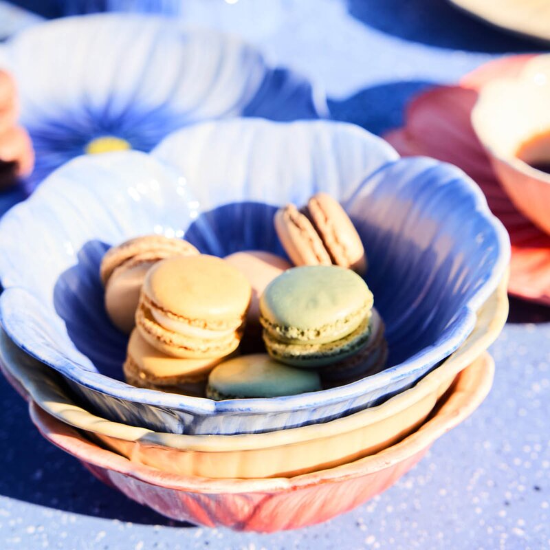 ByOn Poppy valmue skål M 18x6,5 cm beige