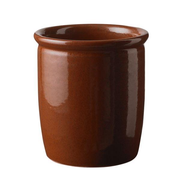 Knabstrup Keramik Syltekrukke 1L brun