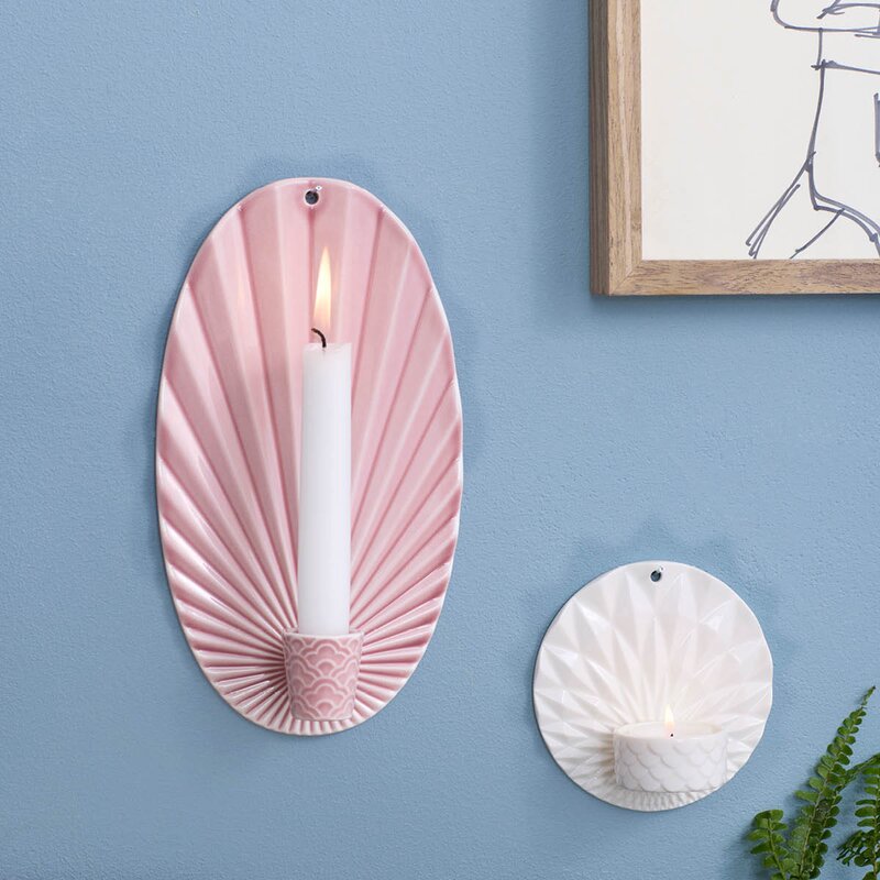Dottir Pipanella Waves vegglysestake 24,5 cm blush