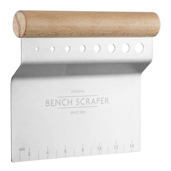 Mason Cash Innovative Kitchen 4-i-1 benkeskrape 14 cm stål/tre