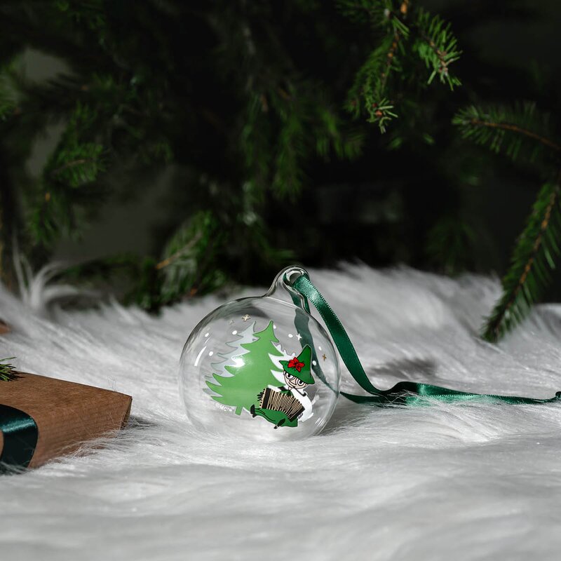 Muurla Mummi julekule 7 cm gran grønn