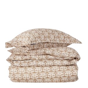 Lexington Sengesett 200x220 cm bomullssateng ornament white/fudge