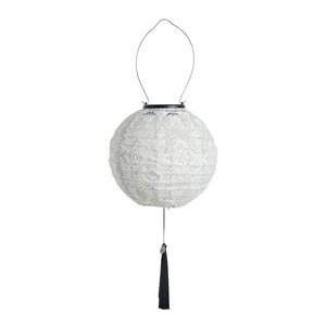 Lene Bjerre Lunaria solcellelykt 20 cm hvit