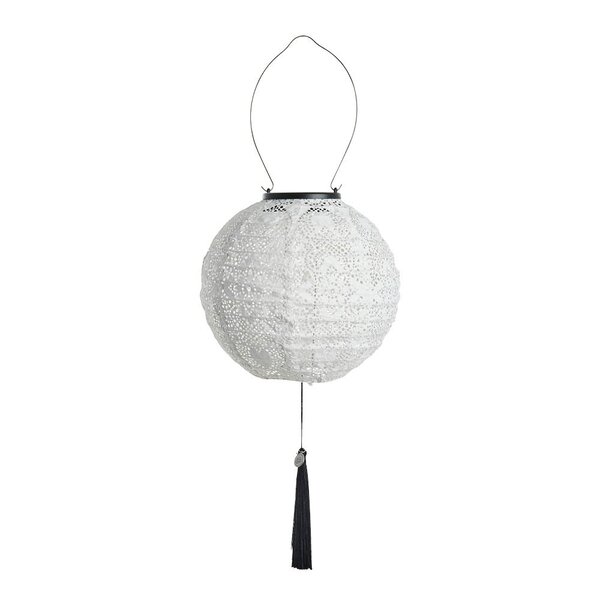 Lene Bjerre Lunaria solcellelykt 20 cm hvit