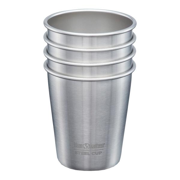 Klean Kanteen Steel Cup kopp 30 cl 4 stk børstet stål